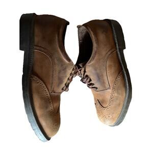 RJ Colt Waterproof Monterey Brown leather dress mens shoes Size 12 M
